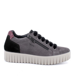 SNEAKERS CON ZEPPA IGI&CO DONNA SCAM.SUPER10/12 GRIG.SCURO 8680133