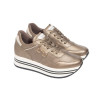 SNEAKERS NEROGIARDINI DONNA IN PELLE BROWN SAUVAGE IVORY I308380D/322