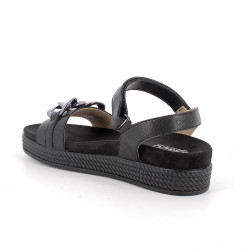 SANDALI IGI&CO DONNA IN PELLE PARKE NERO 5672400