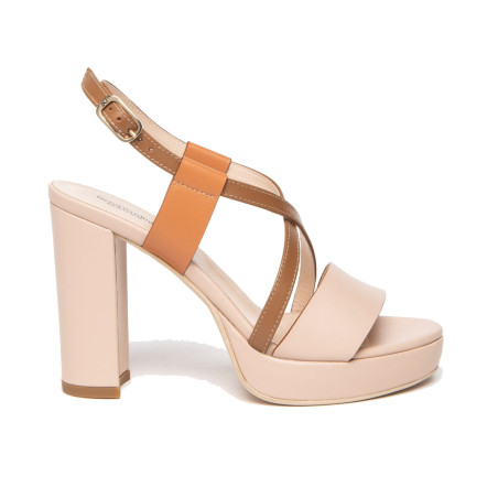 SANDALI CON TACCO NEROGIARDINI DONNA ARMENIA CIPRIA ARMENIA BROWN NAPPA PANDORA TERRA E307542D/614