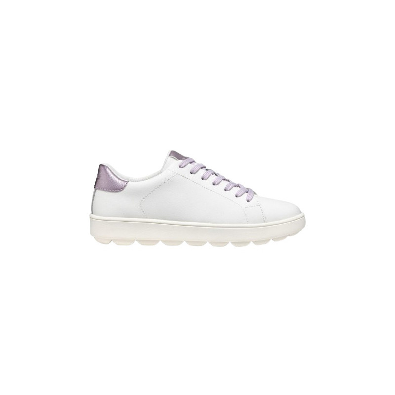 SNEAKERS GEOX DONNA   D SPHERICA ECUB-1 A - VI.RI+SI WHITE/LILAC  D45WEA 09BNF C0761