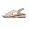 SANDALO ARA SHOES DONNA  NOVELKID,KALBVELOURSAND/SILBER,SANDHAWAII 2.0 12-29005-14