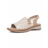 SANDALO ARA SHOES DONNA  NOVELKID,KALBVELOURSAND/SILBER,SANDHAWAII 2.0 12-29005-14