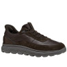 SNEAKERS GEOX UOMO SPHERICA PLUS A - NAPPA+SCAM DK BROWN U56MPA 08522 C6006