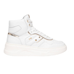 SNEAKERS NEROGIARDINI DONNA VELVET BIANCO T.BRILL PLATINO E306560D/707