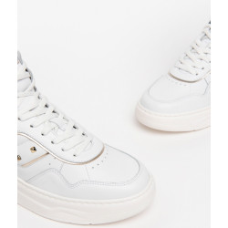 SNEAKERS NEROGIARDINI DONNA VELVET BIANCO T.BRILL PLATINO E306560D/707