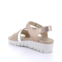 SANDALO CON ZEPPA  ENVAL SOFT DONNA NABUK SO/FIO.BO BEIGE SCURO 7790322