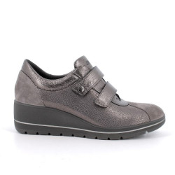 SNEAKERS ENVAL SOFT DONNA GRIGIO LAMINATO ZEPPA 4,7CM 6764811