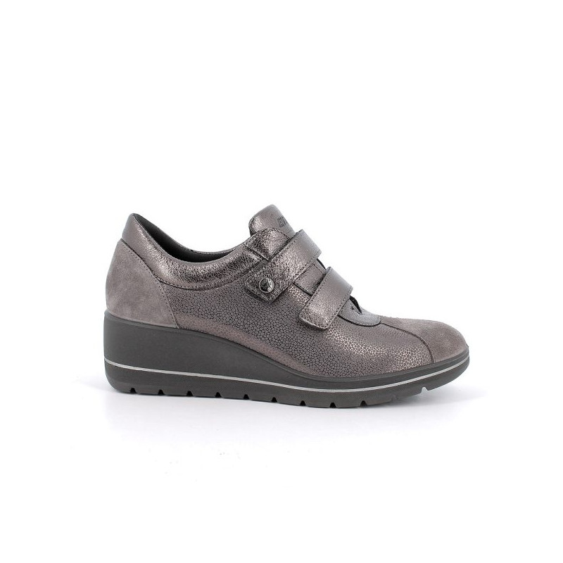 SNEAKERS ENVAL SOFT DONNA GRIGIO LAMINATO ZEPPA 4,7CM 6764811