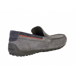 MOCASSINO GEOX UOMO U SNAKE MOC B SUEDE GREY U0207B 00022 C1996