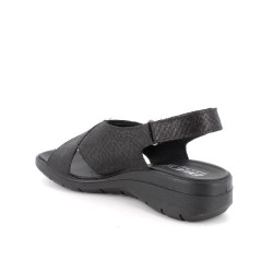 SANDALO CON ZEPPA  ENVAL SOFT DONNA SCAMOSC.FEDE NERO 7776900