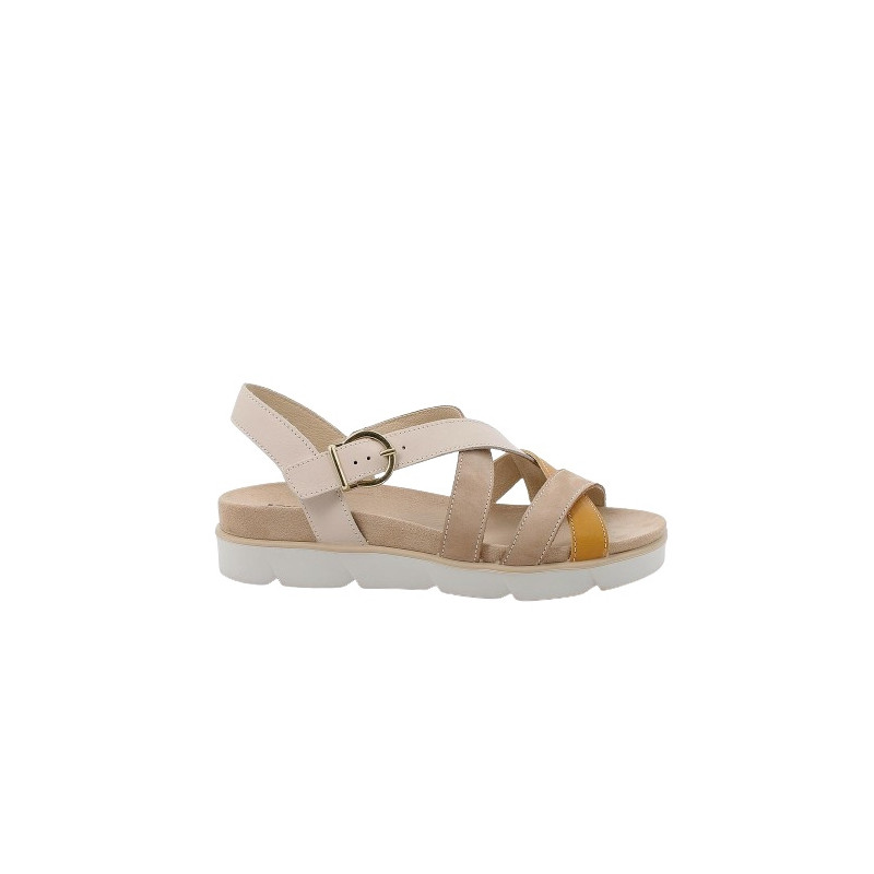 SANDALI  IGI&CO DONNA IN PELLE NAPPA ECRU/BEIGE 5671222