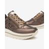 SNEAKERS CON ZEPPA NEROGIARDINI DONNA OMEGA T.MORO T.GLITTER GR.TOP SAB ETOILE MIELE TR CORVARA I514101D/300