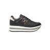 SNEAKERS NEROGIARDINI DONNA GUANTO NERO T.BRILL PLATINO  PU.BETA  PANNA I411560D/100