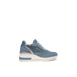 SNEAKERS NEROGIARDINI DONNA VELOUR AVIO T.LINO LUREX 06 AVIO OXIGEN GRIGIO SAUVAGE JEANS E615230D/203