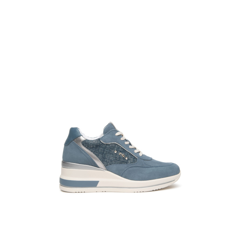 SNEAKERS NEROGIARDINI DONNA VELOUR AVIO T.LINO LUREX 06 AVIO OXIGEN GRIGIO SAUVAGE JEANS E615230D/203