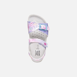 SANDALI GEOX BAMBINA JUNIOR  J ADRIEL G. G - SIN.PER+VER.GL J558MG 0NFKC C8545