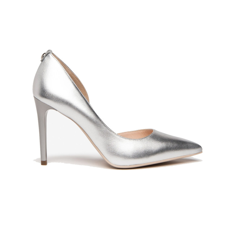 DECOLLETE' DONNA NEROGIARDINI LAMINATO ARGENTO TPU BREIA MISSI NATURALE E318332DE/700