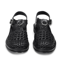 SANDALO CULT DONNA SABBATH 4428 SANDAL W WEAV.LEATHER BLACK CLW442800