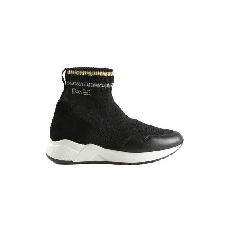 STIVALETTO NEROGIARDINI DONNA VITELLO BT NERO CALZA VELOUR NERO A909033D100