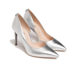 DECOLLETE' DONNA NEROGIARDINI LAMINATO ARGENTO TPU BREIA MISSI NATURALE E318332DE/700