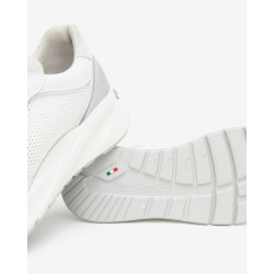 SNEAKERS NEROGIARDINI DONNA SKIPPER BIANCO T.NORA BIANCO 17 T.BRILL ARGENTO ETOILE ARGENTO E615180D/707