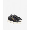 SNEAKERS NEROGIARDINI DONNA GUANTO NERO T.GLITTER BRILL PLATINO I411600D/100