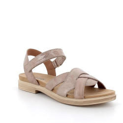 SANDALI  IGI&CO DONNA IN PELLE CARAMEL LAMINATO 5669922