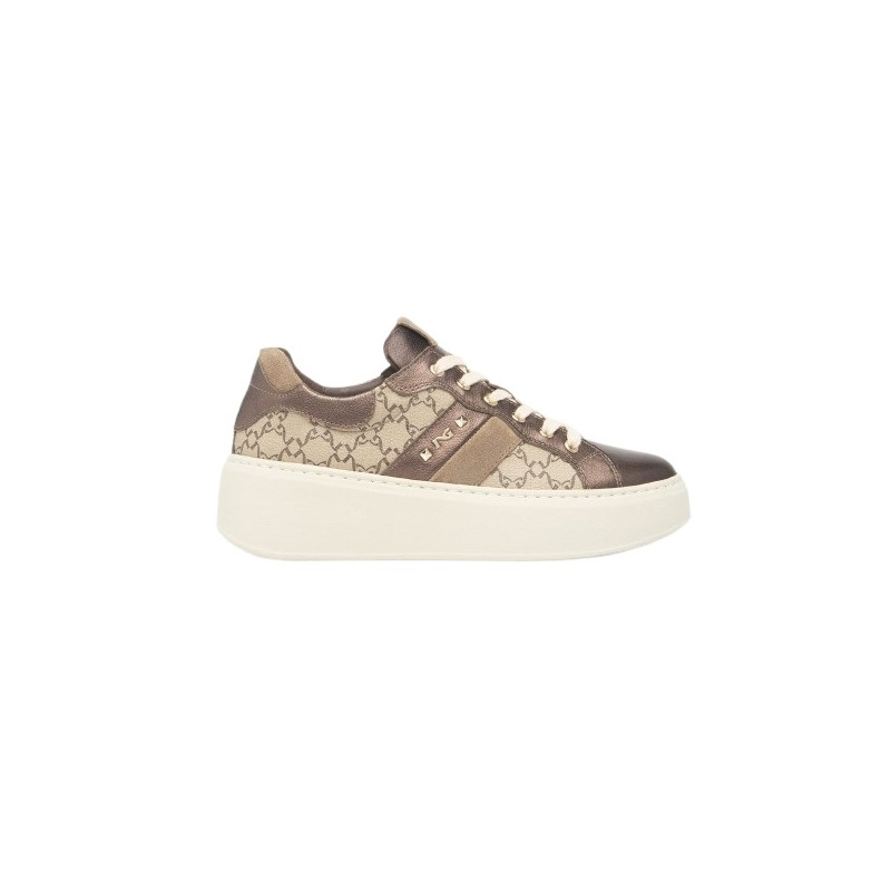 SNEAKERS  NEROGIARDINI DONNA OMEGA T.MORO T.GIOVE ECRU/T.MORO  AROLD COL.ARGILLA PU.GUATE I514210D/300