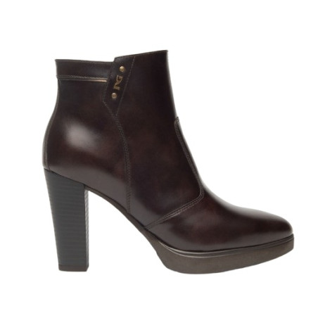 TRONCHETTO NEROGIARDINI DONNA MANOLETE T.DI MORO T.CROM COL.TORBA PU.ALTILIA TACCO 9,5CM I513811D/300