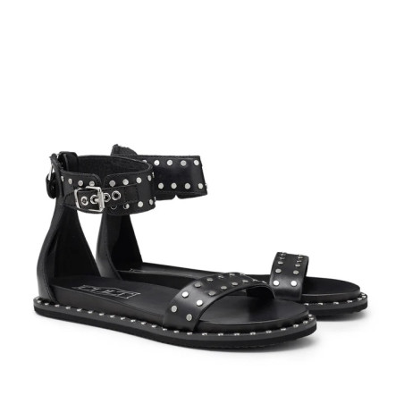 SANDALO CULT DONNA ROSHELLE 3885 SANDAL W LEATHER BLACK WITH STUDS CLW388500