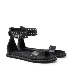 SANDALO CULT DONNA ROSHELLE 3885 SANDAL W LEATHER BLACK WITH STUDS CLW388500