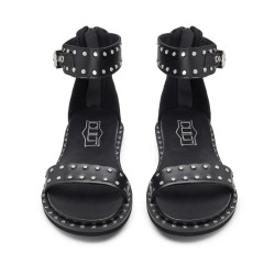 SANDALO CULT DONNA ROSHELLE 3885 SANDAL W LEATHER BLACK WITH STUDS CLW388500