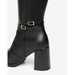 STIVALI NEROGIARDINI DONNA GUANTO NERO TPU SIRACUSA PLATO' TACCO 8CM I514324D/100