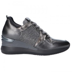 SNEAKERS NEROGIARDINI DONNA CON ZEPPA PARADISE PERL.PIOMBO T.BRILL ANTRACITE A908860D109