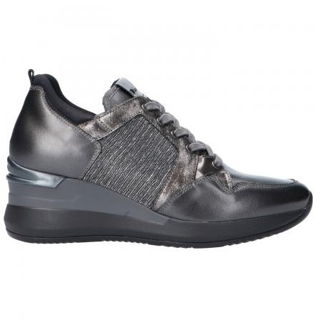 SNEAKERS NEROGIARDINI DONNA CON ZEPPA PARADISE PERL.PIOMBO T.BRILL ANTRACITE A908860D109