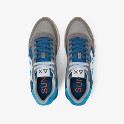 SNEAKERS SUN68 UOMO JAKI 2.0 BICOLOR GRIGIO CHIARO/ROYAL Z36116 0658