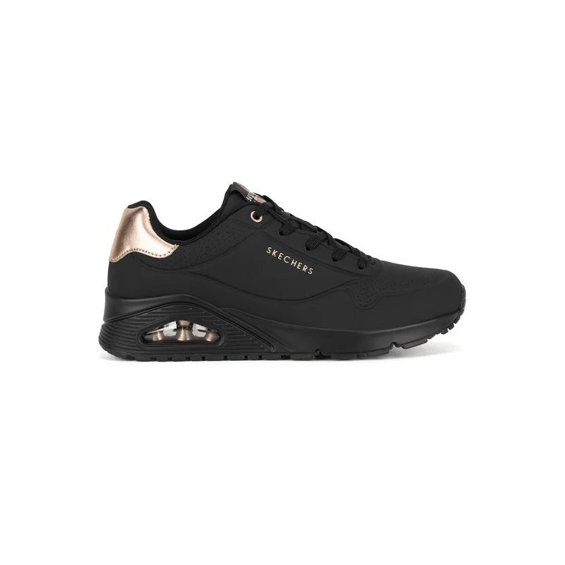SNEAKERS SKECHERS UOMO UNO - GOLDEN AIR BLACK 177094 NAT