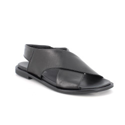 SANDALI IGI&CO DONNA VIT. CRUST NERO CON ELASTICO 1184700    