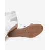 SANDALO CON TACCO NEROGIARDINI DONNA CILE BIANCO TR VIESTE 415 AMBRA TACCO 2,5CM E615830D/707