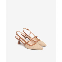 DECOLLETE' NEROGIARDINI DONNA T.PAGLIA FRESH 01/S  ARMENIA COGNAC TPU CLETO NATURALE E615471D/420