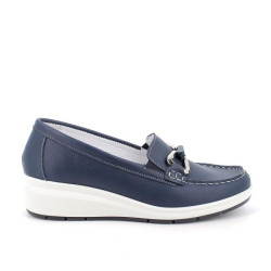 MOCASSINO ENVAL SOFT DONNA BLU ZEPPA IN PELLE 7751900