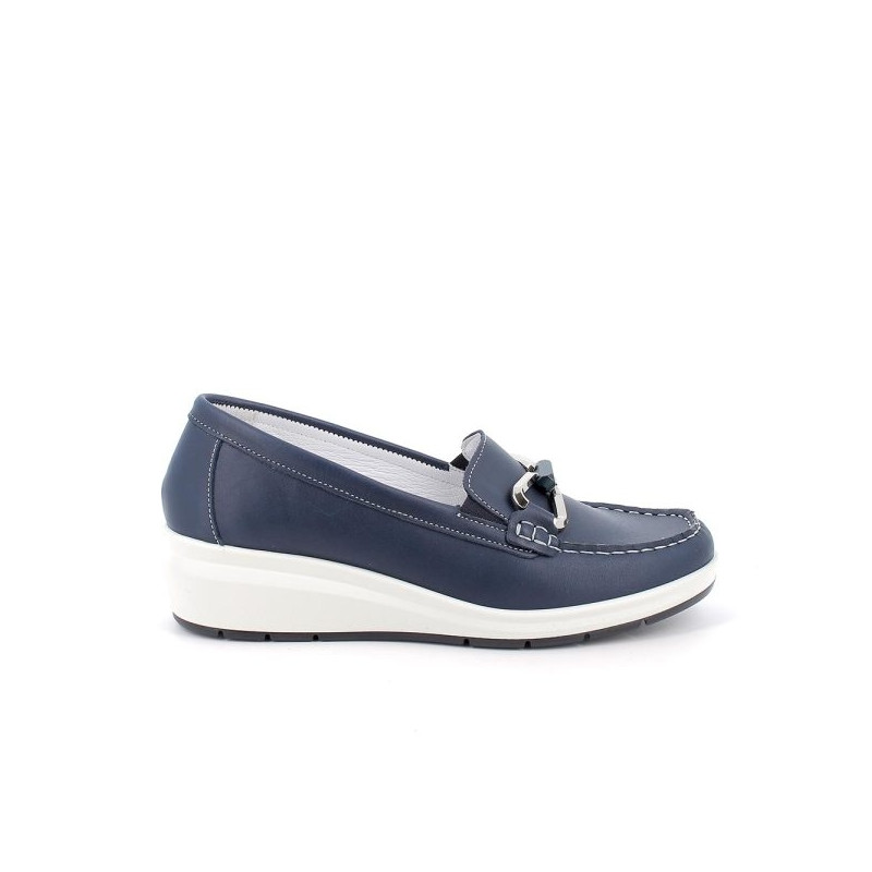 MOCASSINO ENVAL SOFT DONNA BLU ZEPPA IN PELLE 7751900