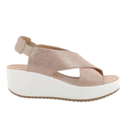 SANDALO CON ZEPPA IGI&CO DONNA SCAMOSCIATO BEIGE 5668855