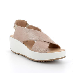 SANDALO CON ZEPPA IGI&CO DONNA SCAMOSCIATO BEIGE 5668855