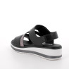 SANDALO CON ZEPPA IGI&CO DONNA NAPPA SOFT  NERO 7687611