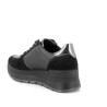 SNEAKERS CON ZEPPA IGI&CO DONNA NERO/LAMINATO IN PELLE 6675200