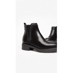 STIVALETTI CHELSEA NEROGIARDINI DONNA IN PELLE MANOLETE COLORE NERO I205800D/100