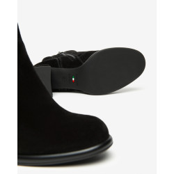 TRONCHETTO  NEROGIARDINI DONNA AROLD VELO NERO T.ALCANTARA NERO TPU ROMANA PLATO' TACCO 6CM I514311D/100