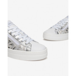 SNEAKERS NEROGIARDINI DONNA ZIP+LACCI WHITE E409930D/707